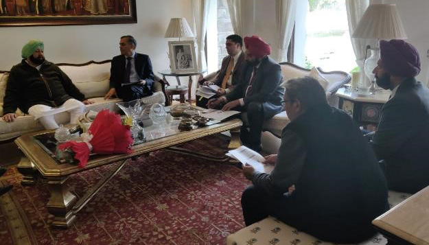Meeting with Hon'ble Chief Minister of Punjab Captain Amarinder Singh ji
